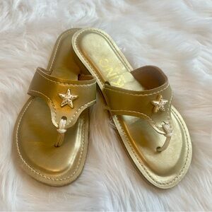 KINO Key West Gold Leather Starfish Custom Sandals